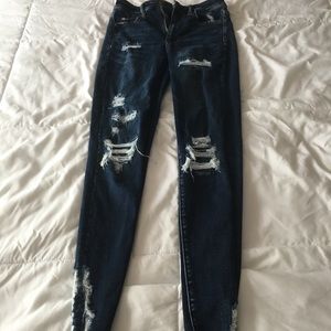 High rise American eagle jegging